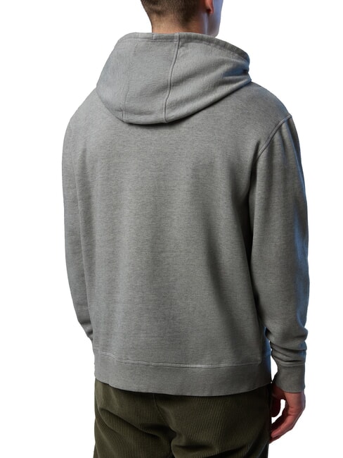 ROUND LOGO Baumwoll-Hoodie mittelgraue Melange - Sweatshirts Herren
