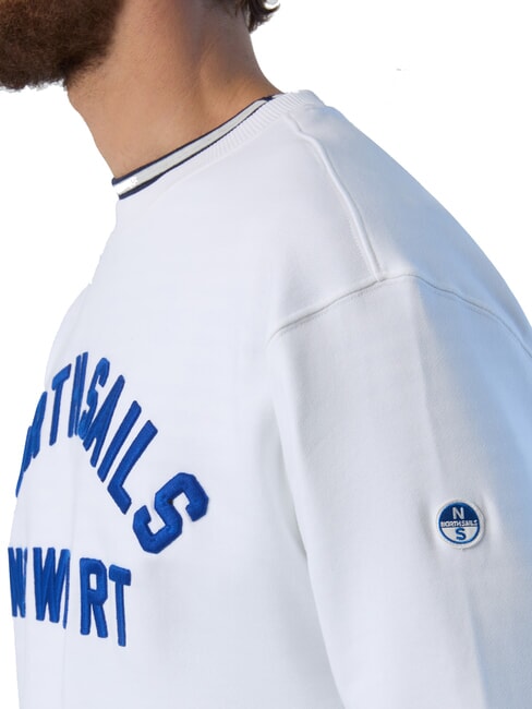 NEWPORT Baumwoll-Sweatshirt Wei&szlig; - Sweatshirts Herren