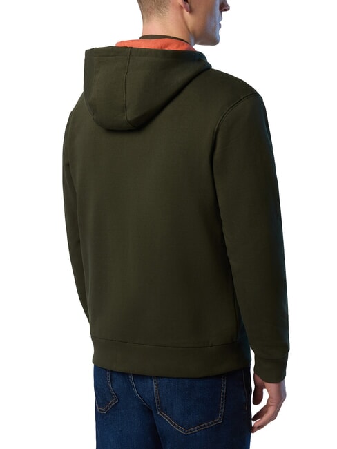 LOGO Kapuzenjacke mit durchgehendem Rei&szlig;verschluss Waldgr&uuml;n - Sweatshirts Herren
