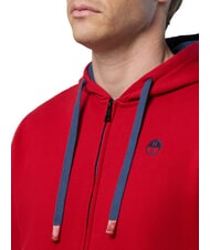 NORTH SAILS LOGO Kapuzenjacke mit durchgehendem Rei&szlig;verschluss rote Lava - Sweatshirts Herren - 3