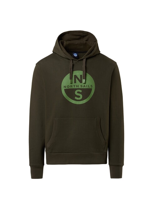 GRAPHIC Baumwoll-Hoodie Waldgr&uuml;n - Sweatshirts Herren
