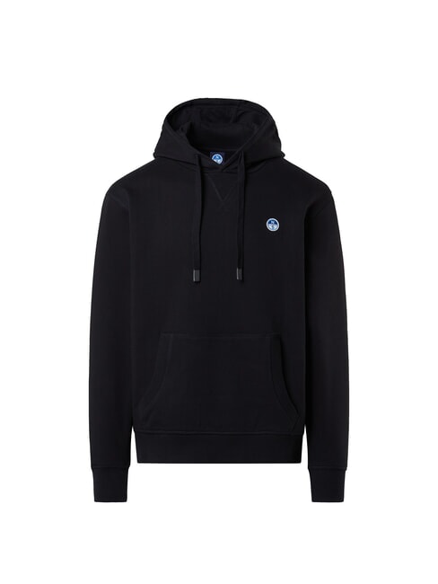 ROUND LOGO Baumwoll-Hoodie Schwarz - Sweatshirts Herren