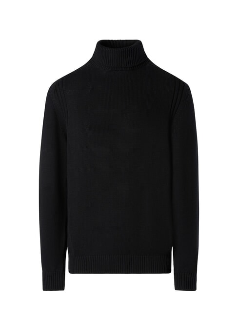 N|S Rollkragenpullover aus Baumwolle Schwarz - Herrenpullover