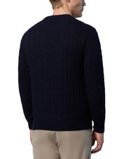 NORTH SAILS N|S Pullover mit Rundhalsausschnitt und Zopfmuster Navy blau - Herrenpullover - 2