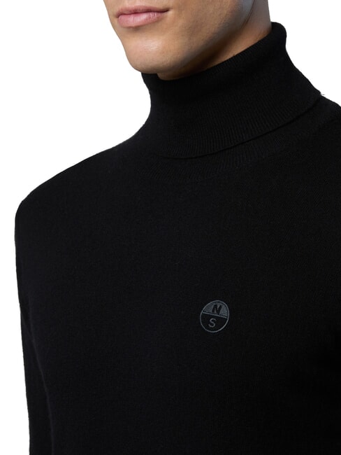 N|S Rollkragenpullover Schwarz - Herrenpullover