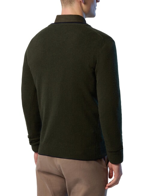 N|S Pullover mit Rundhalsausschnitt Waldgr&uuml;n - Herrenpullover