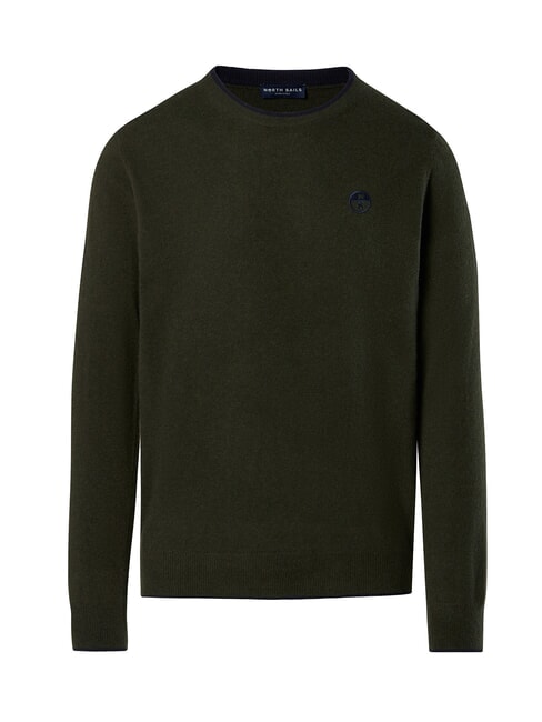 N|S Pullover mit Rundhalsausschnitt Waldgr&uuml;n - Herrenpullover