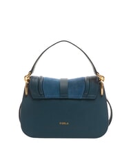 FURLA FLOW Kleine Ledertasche mit Schultergurt grau-blaue T&ouml;ne - Damentaschen - 3