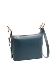 FURLA TONIE Umh&auml;ngetasche, Leder grau blau - Damentaschen - 2