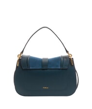 FURLA FLOW Mittelgro&szlig;e Ledertasche mit Schultergurt grau-blaue T&ouml;ne - Damentaschen - 3