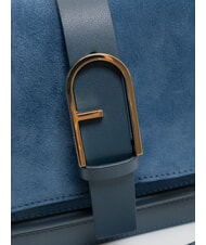 FURLA FLOW Mittelgro&szlig;e Ledertasche mit Schultergurt grau-blaue T&ouml;ne - Damentaschen - 4