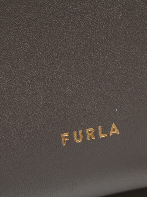 NUVOLA Mini-Schultertasche aus Leder urbanes Grau - Damentaschen