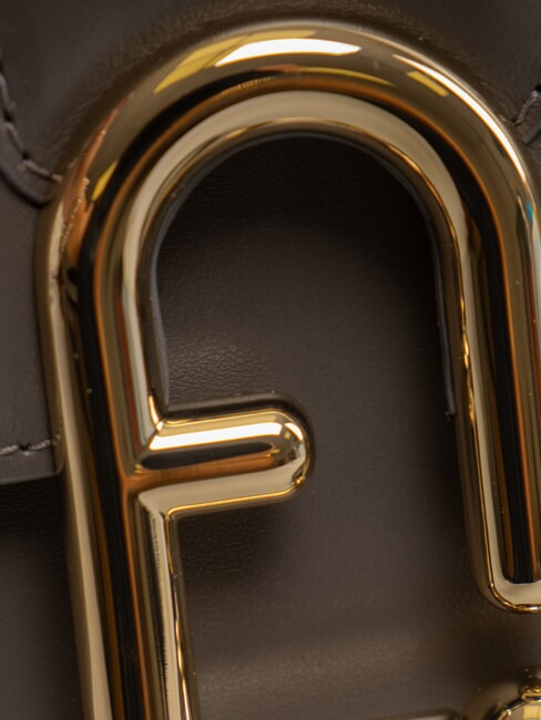 URBAN Kleine Umh&auml;ngetasche aus Leder urbanes Grau - Damentaschen