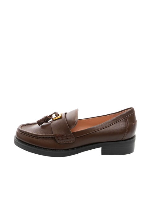 BEAT SELLERIA Ledermokassins mit Quaste Br&uuml;nette - Damenschuhe