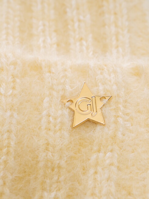 ESTELLE Beanie-M&uuml;tze mit Umschlag CREME - M&uuml;tzen/H&uuml;te