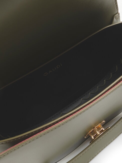 EVELYN Kleine Umh&auml;ngetasche mit &Uuml;berschlag MILIT&Auml;R - Damentaschen