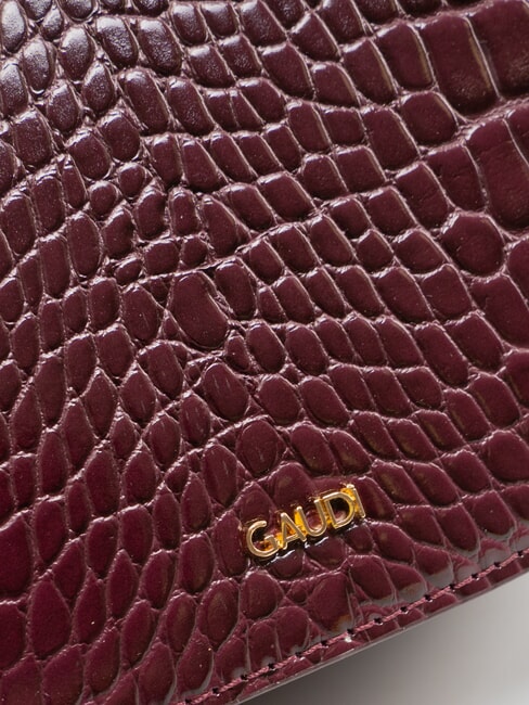 EVELYN COCCO Kleine bedruckte Umh&auml;ngetasche Wein - Damentaschen