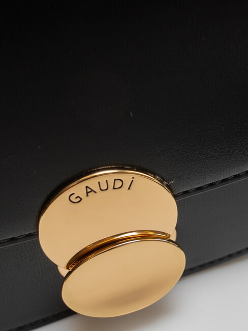 EVELYN Kleine Umh&auml;ngetasche mit &Uuml;berschlag SCHWARZ - Damentaschen