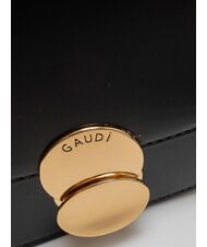 GAUD&Igrave; EVELYN Kleine Umh&auml;ngetasche mit &Uuml;berschlag SCHWARZ - Damentaschen - 3