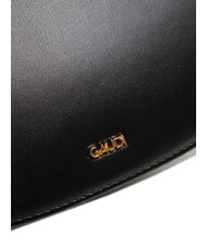 GAUD&Igrave; EVELYN Kleine Umh&auml;ngetasche mit &Uuml;berschlag SCHWARZ - Damentaschen - 5