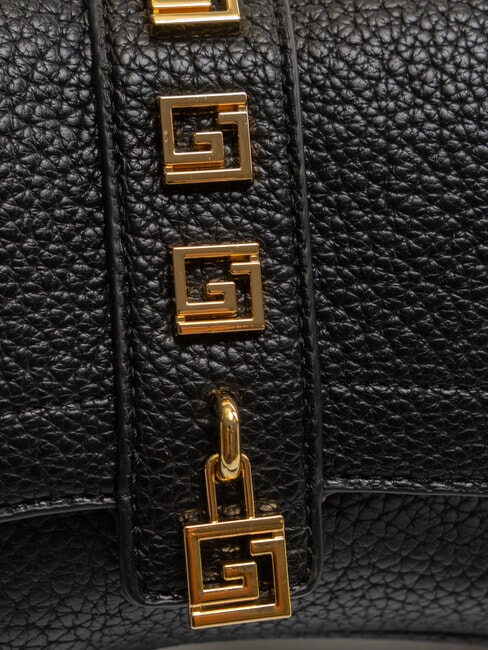 ELVIRA Umh&auml;ngetasche mit Nieten SCHWARZ - Damentaschen