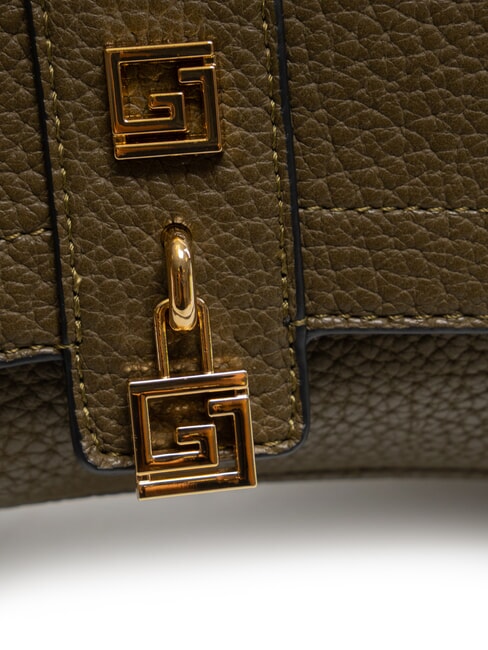 ELVIRA Umh&auml;ngetasche mit Nieten MILIT&Auml;R - Damentaschen