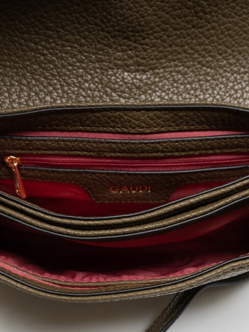 ELVIRA Umh&auml;ngetasche mit Nieten MILIT&Auml;R - Damentaschen