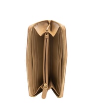 LOVE MOSCHINO QUILTED Gro&szlig;e Geldb&ouml;rse mit Rundum-Rei&szlig;verschluss Beige - Brieftaschen Damen - 2