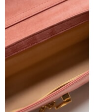 LOVE MOSCHINO SMART DAILY Umh&auml;ngetasche mit &Uuml;berschlag Altrosa - Damentaschen - 5