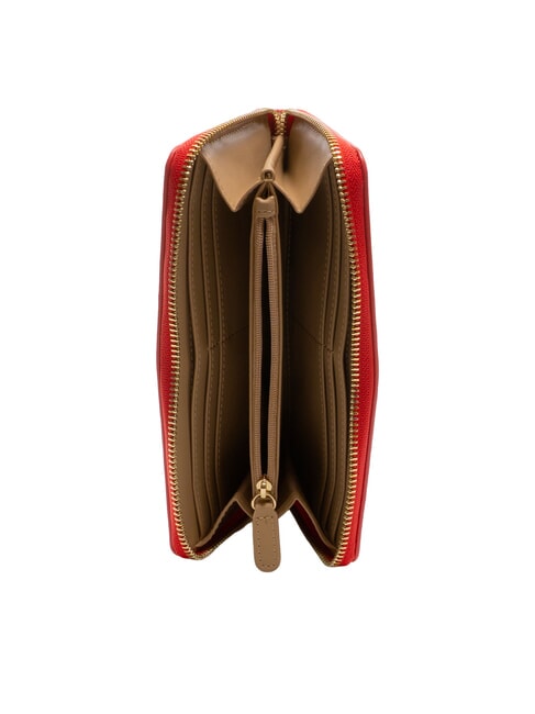 QUILTED Gro&szlig;e Geldb&ouml;rse mit Rundum-Rei&szlig;verschluss ROT - Brieftaschen Damen