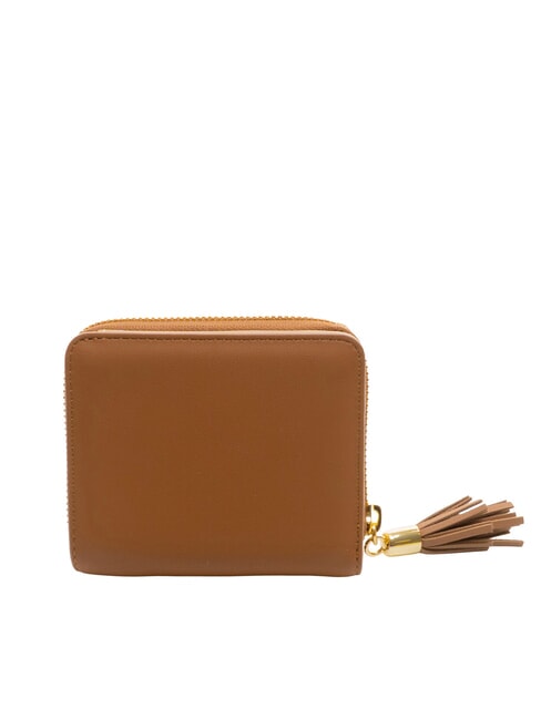 ESSENTIAL Kleine Geldb&ouml;rse mit Quaste und Rundum-Rei&szlig;verschluss LEDER - Brieftaschen Damen