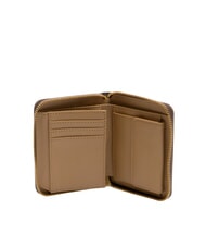 LOVE MOSCHINO EMBOSSED Kompakte Geldb&ouml;rse mit Rundum-Rei&szlig;verschluss Schokolade - Brieftaschen Damen - 2