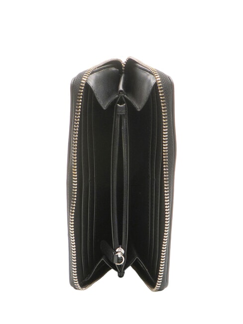 QUILTED Gro&szlig;e Geldb&ouml;rse mit Rundum-Rei&szlig;verschluss Schwarz Schwarz - Brieftaschen Damen