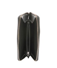 LOVE MOSCHINO QUILTED Gro&szlig;e Geldb&ouml;rse mit Rundum-Rei&szlig;verschluss Schwarz Schwarz - Brieftaschen Damen - 2