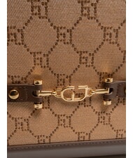 GAUD&Igrave; NEW DIAZ Einkaufstasche mit Jacquard-Logo br&auml;unen - Damentaschen - 3