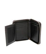 LOVE MOSCHINO BOLD LOVE Kompakte Geldb&ouml;rse mit Rundum-Rei&szlig;verschluss Schwarz Schwarz - Brieftaschen Damen - 2