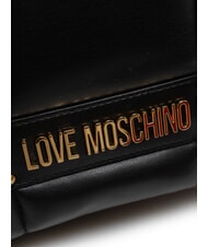 LOVE MOSCHINO PUFFY LOGO Umh&auml;ngetasche mit Herzbeutel schwarz/rot/schwarz - Damentaschen - 3