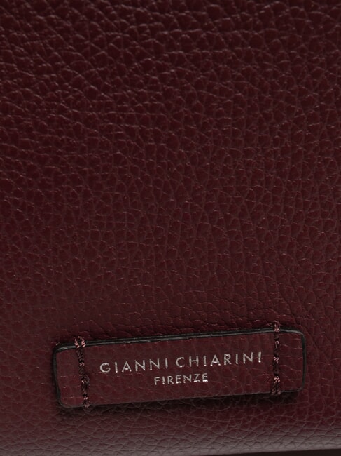 NORA POUCH Ledertasche mit Schultergurt Weinbeere - Damentaschen