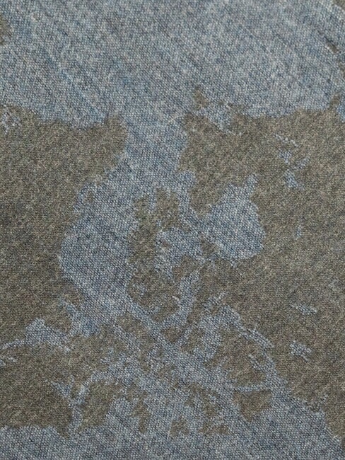 GEO Schal mit Fransen Lapisblau - Schals