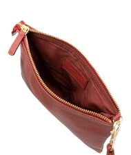 TIMBERLAND SMALL Kleine Clutch aus Leder mit Handgelenksriemen Rot - Damentaschen - 5