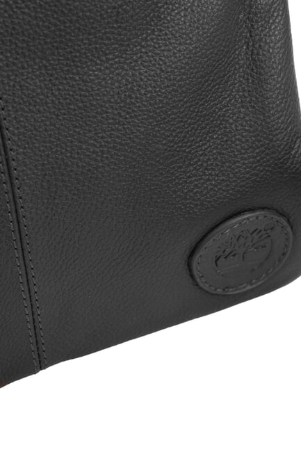 KENNEBUNK Ledertasche mit Tasche Schwarz - Umh&auml;ngetaschen Herren