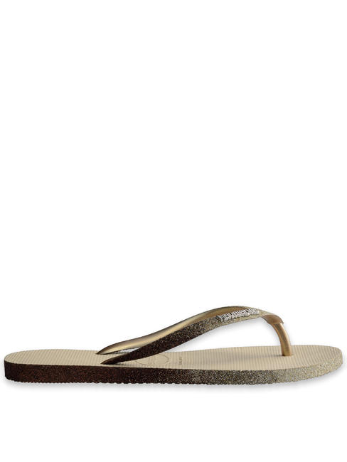 SLIM SPARKLE Flip Flops SAND / GRAU - Damenschuhe