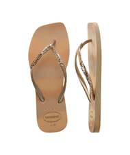 HAVAIANAS STYLESLIM SQUARE GLITTER Quadratische Flip-Flops golden - Damenschuhe - 6