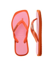 HAVAIANAS TOP SQUARE FUSION Flip-Flops Sonnenuntergangsorange - Damenschuhe - 4