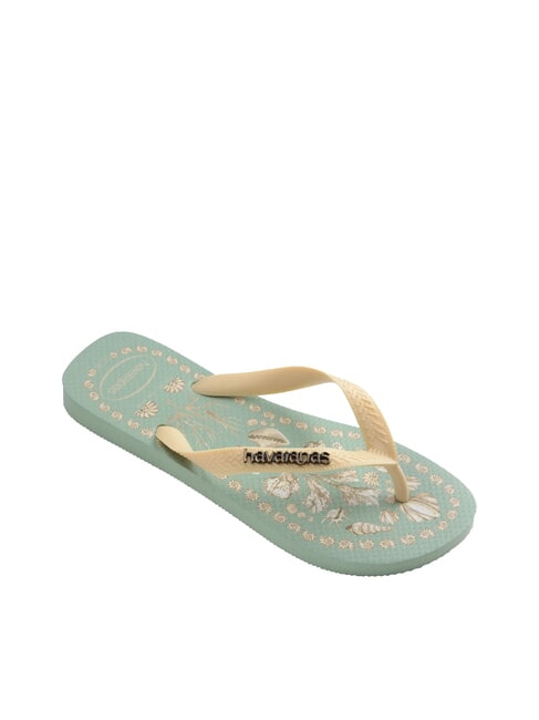 TOP TROPICALIA Flip-Flops K&uuml;stengr&uuml;n - Damenschuhe