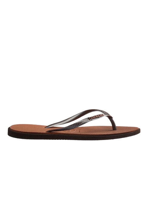 SLIM POINT Flip-Flops Dunkelbro - Damenschuhe