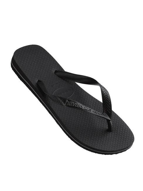 TOP RUBBER LOGO FILETE Flip-Flops SCHWARZ - Herrenschuhe