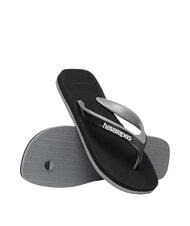 HAVAIANAS DUAL Flip-Flops schwarz/stahlgrau - Herrenschuhe - 6