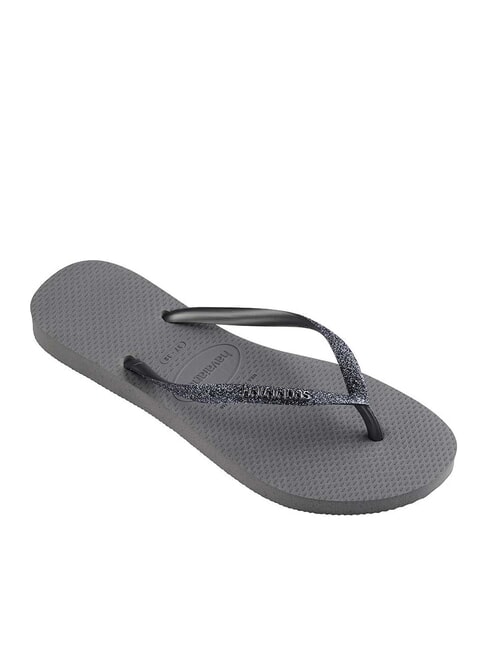 SLIM GLITTER II Flip-Flops grau/graphit - Damenschuhe