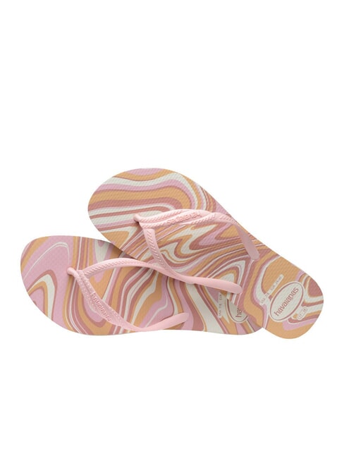 FANTASIA STYLE Flip-Flops wei&szlig;/rosa - Damenschuhe
